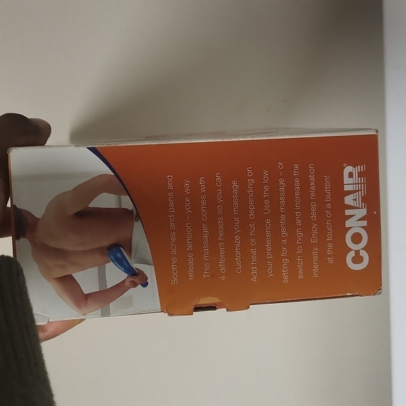 Conair Multi massager heated dual-speed massager with 4 attachments - Picture 8 of 12